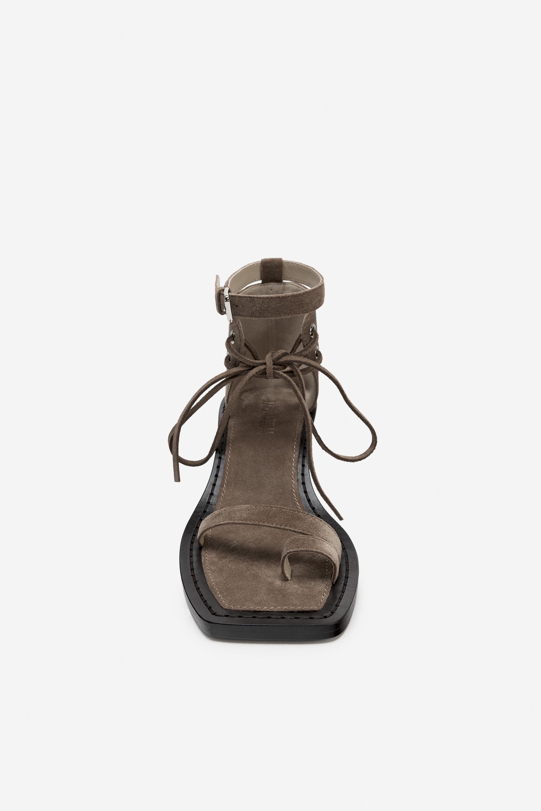 SANDALES À TALONS EN CUIR - THE ITEM ZARA WOMAN